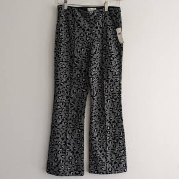 Anthropologie Pants - NWT Maeve Gray and Black Leopard Print Pants Size XSP
